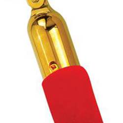 Ggrope1042 Red Poly Rope Brass