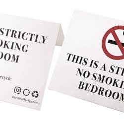 GECARD1032 No Smoking Bedroom Tent Card